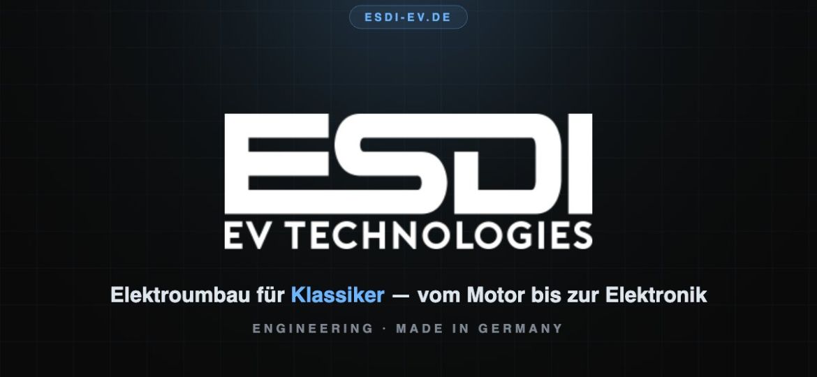ESDI EV Technologies — Elektroumbau für Klassiker